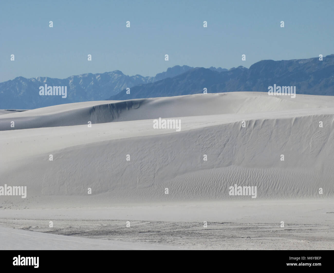 San Andres Mountains from the Alkali Flats Trail Stock Photo - Alamy