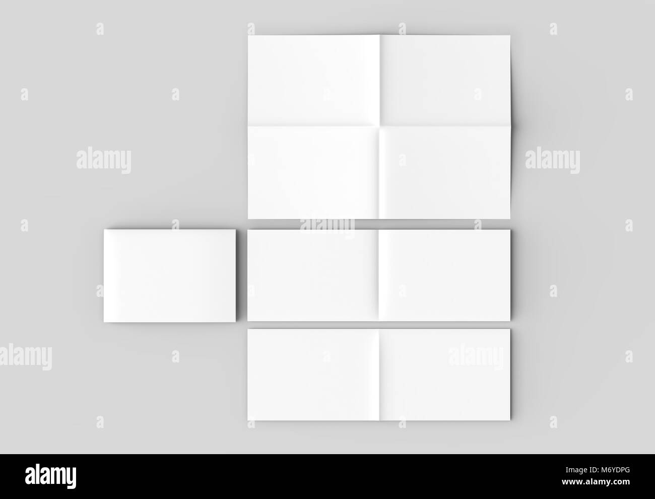 8 page leaflet french fold right angle horizontal landscape