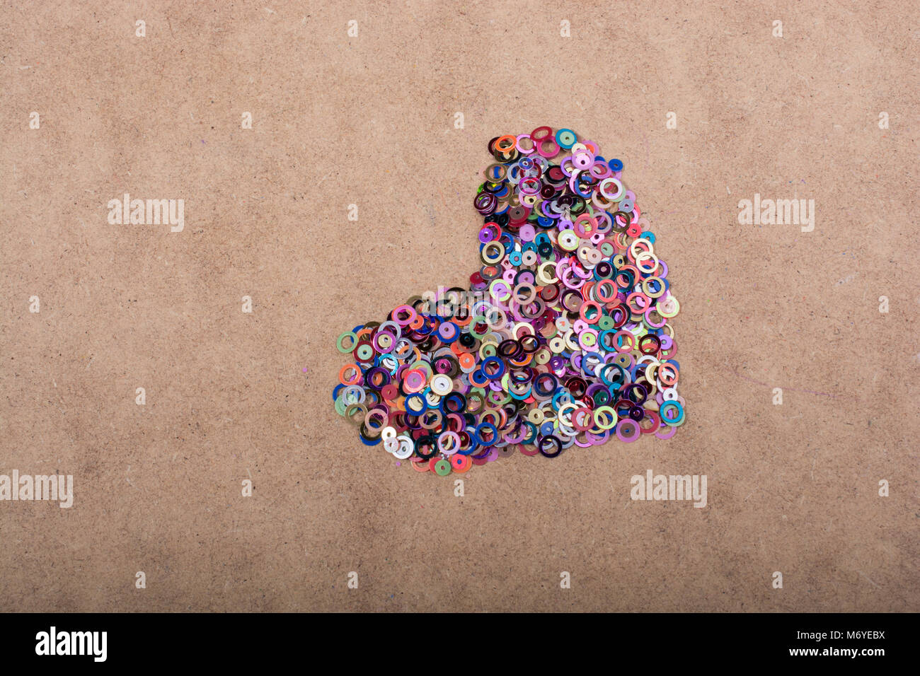 Colorful decorative objects in the shape of a heart Stock Photo Alamy