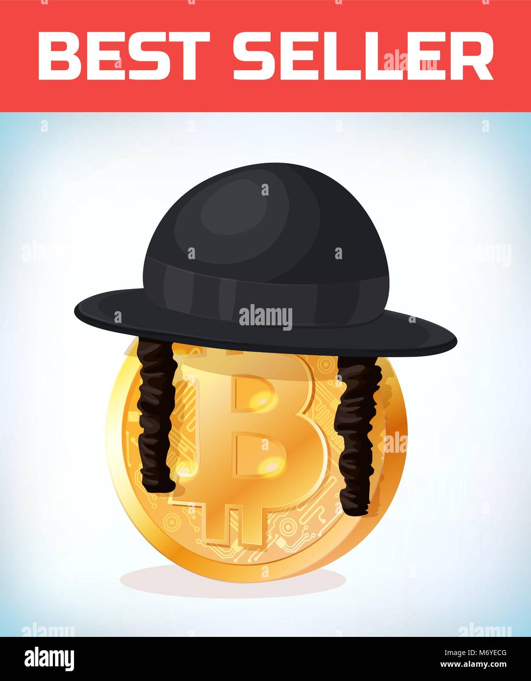 Bitcoin in Orthodox jewish hat. Bitcoin. Digital currency. Crypto currency.  Money and finance symbol. Miner bit coin criptocurrency. Virtual money con  Stock Vector Image & Art - Alamy