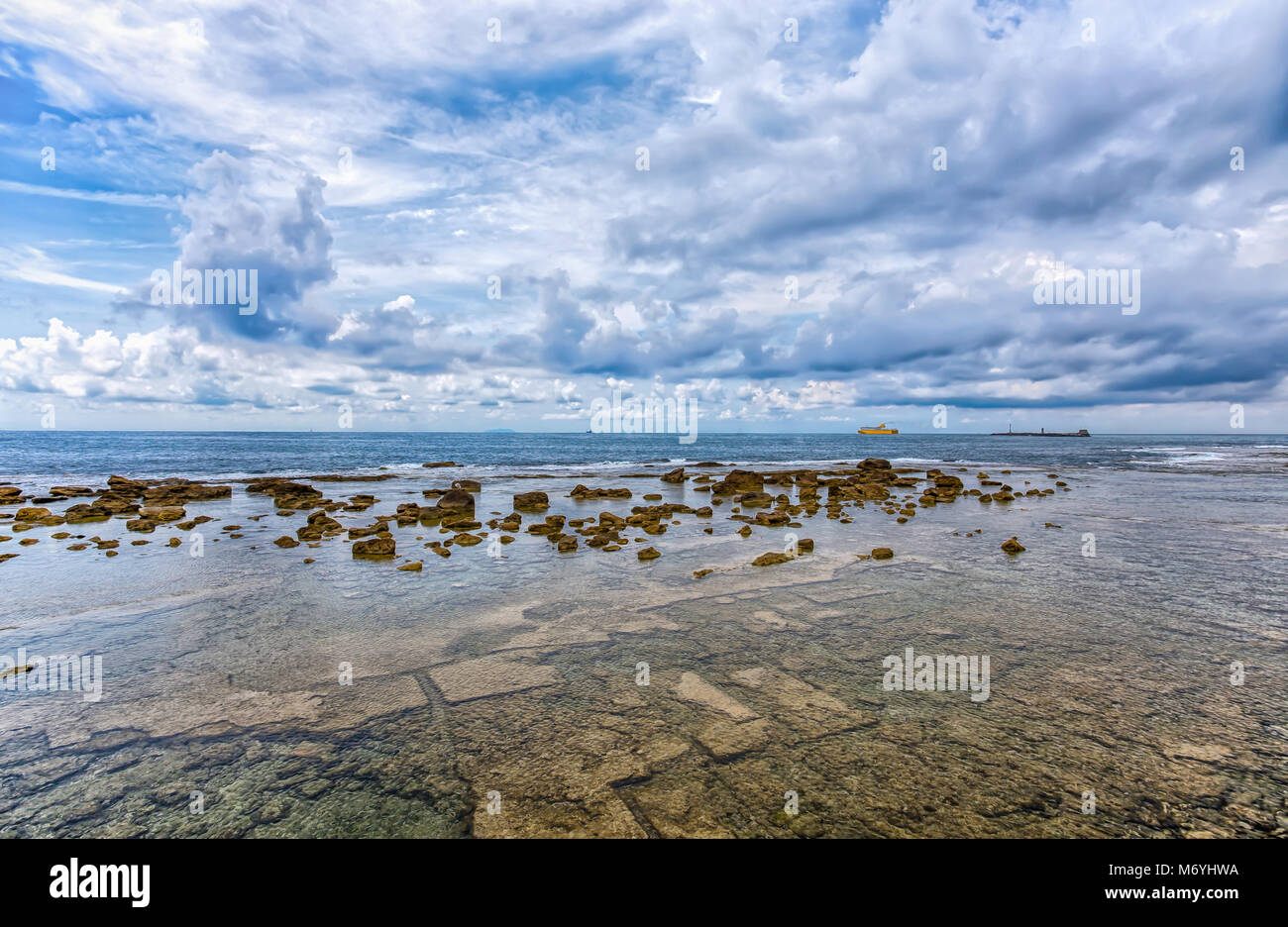 Water Rocks Italy Clear water and rocks near the beach/ water/ sea/ clear/ blue/ Livorno ...