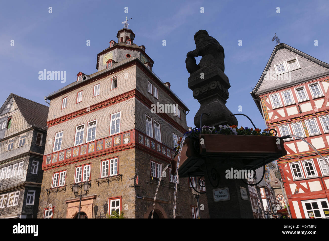 Altes Rathaus Herborn, Hessen, Deutschland, Europa Stock Photo