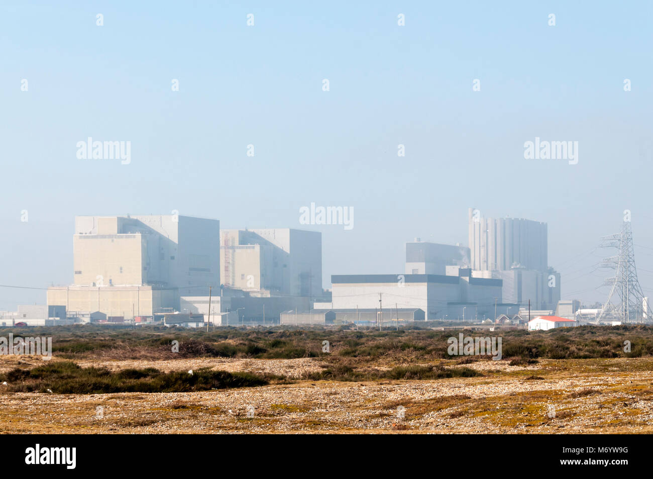 Dungeness A & B nuclear power stations. Stock Photo