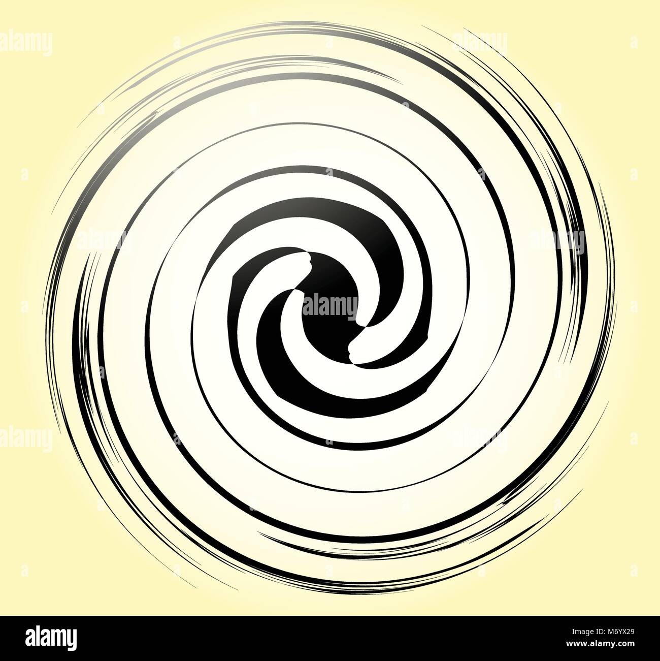Geometric radial element. Abstract concentric, radial geometric motif ...