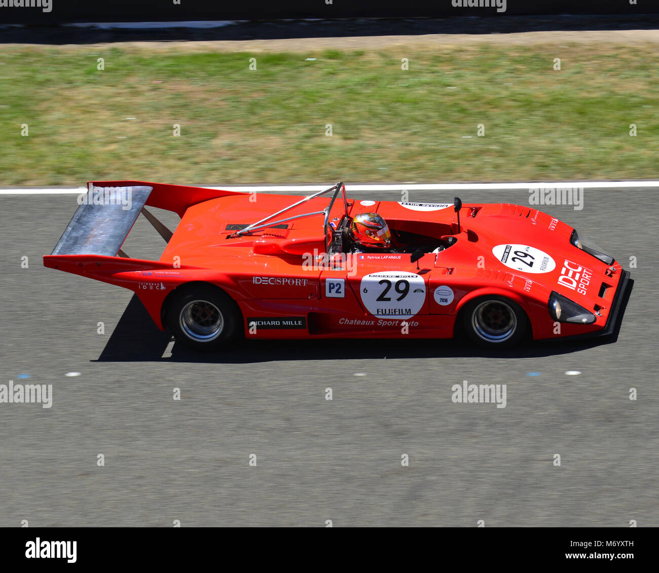 Patrice Lafarque, Lola T298 BMW, Le Mans Classic 2016, 2016, circuit racing, Citroen 2CV, Classic, classic cars, Classic Racing Cars, France, historic Stock Photo