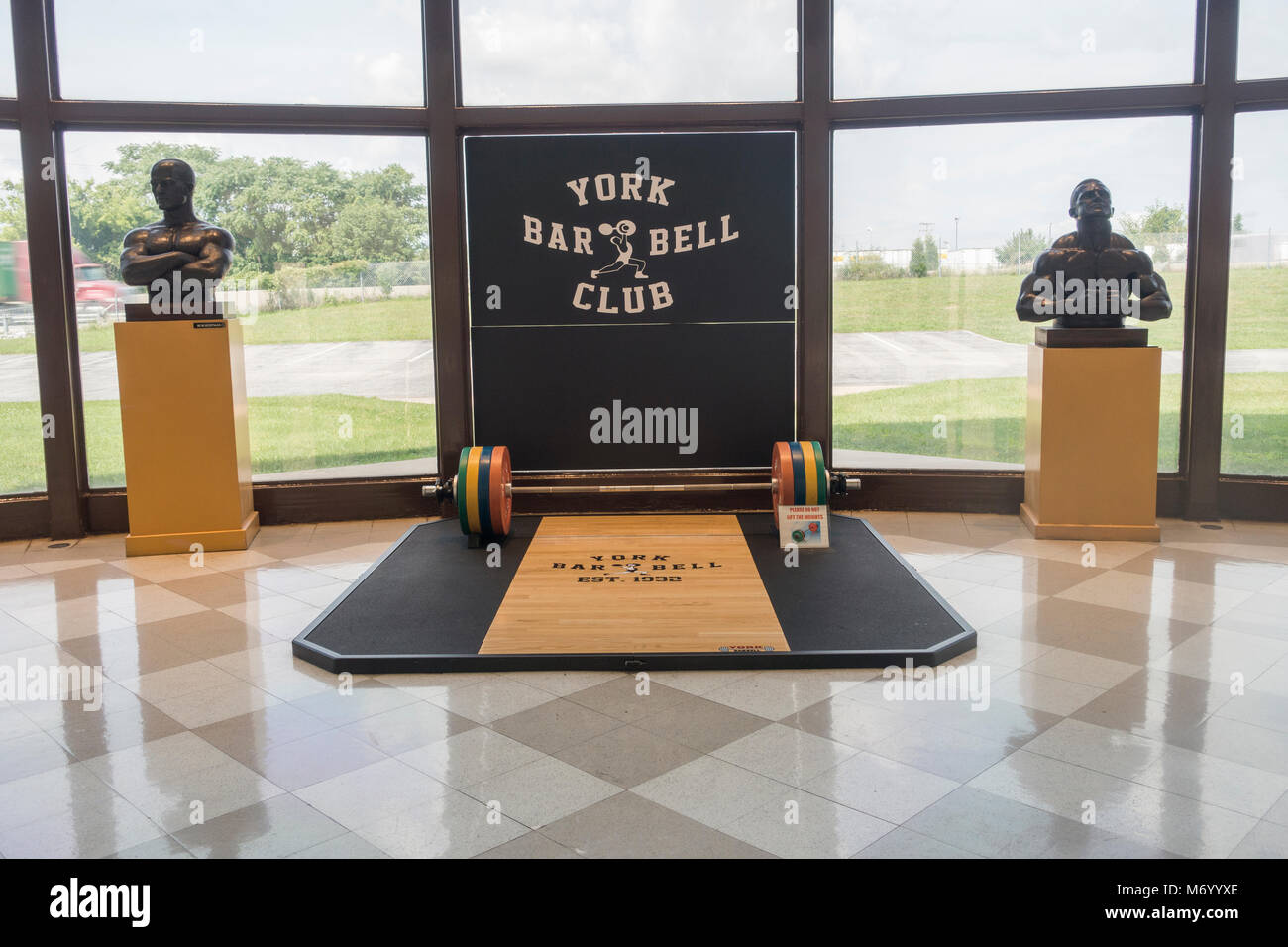 York Barbell weightlifting hall of fame in York PA Stock Photo Alamy