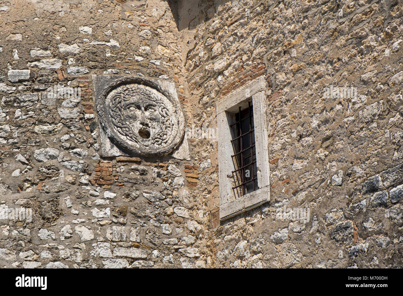 Alviano Terni Umbria Italy The Medieval Castle At Summer Stock