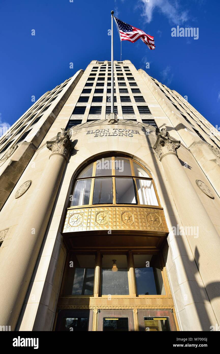 Elgin Tower Building Stock Photos Elgin Tower Building Stock