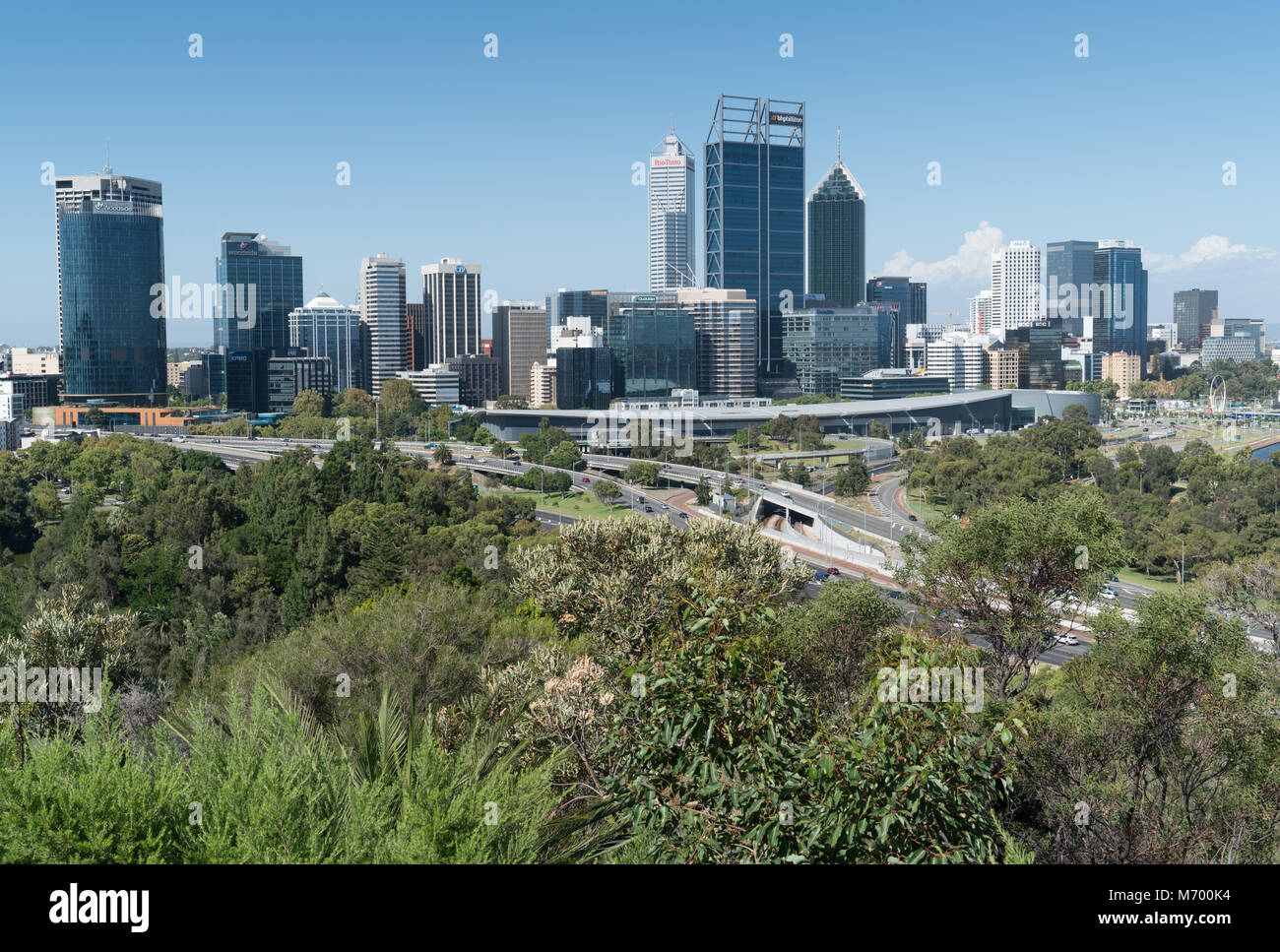 Panorama perth skyline downtown hi-res stock photography and images - Alamy