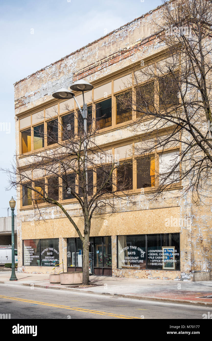 Commercial building in downtown Joliet Stock Photo Alamy
