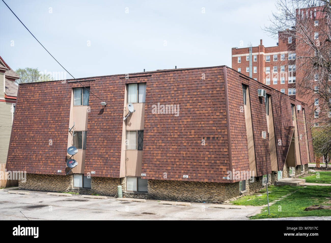 Commercial building in downtown Joliet Stock Photo Alamy