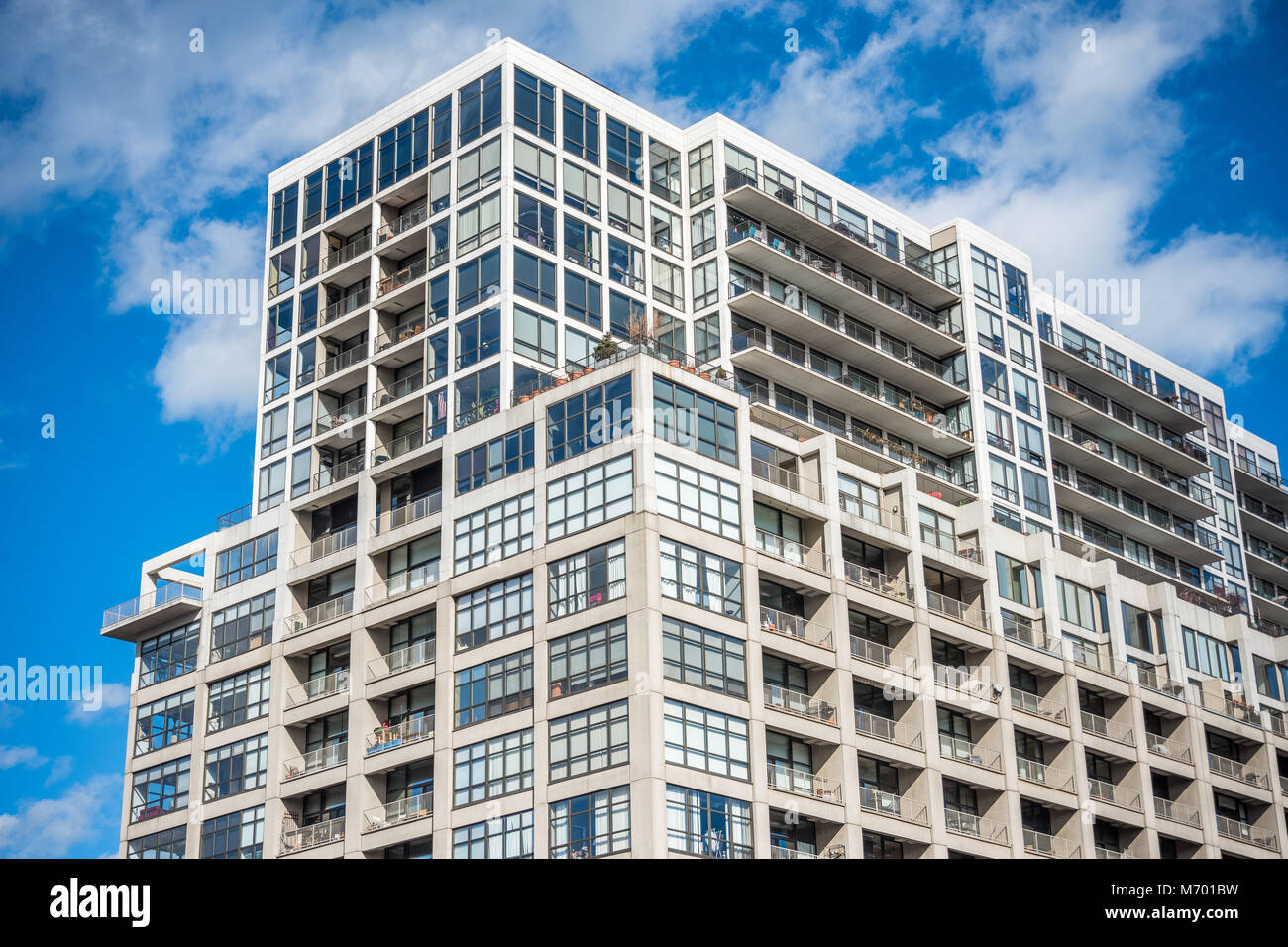 Highrise apartment building Stock Photo