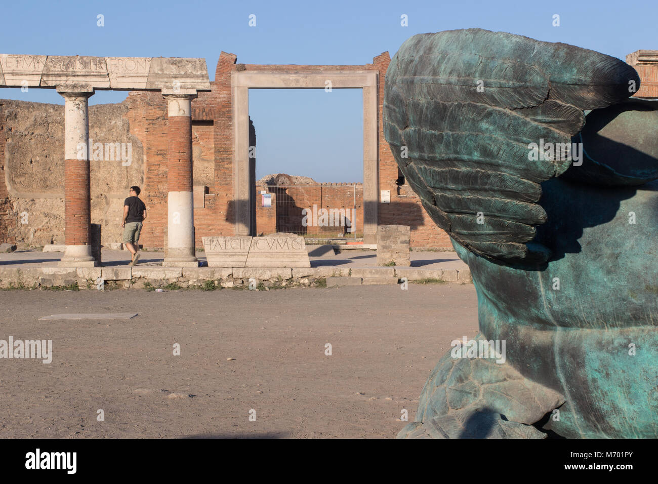 Statues of the archaeological site of Pompeii in Italy Stock Photo Alamy