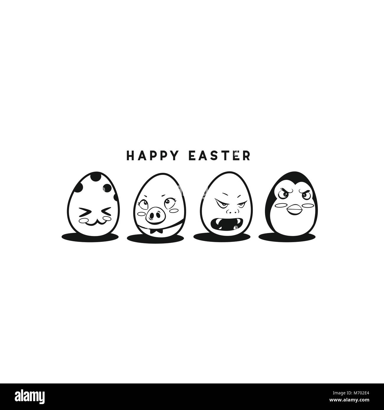 Happy easter egg vector illustration Stock Vector