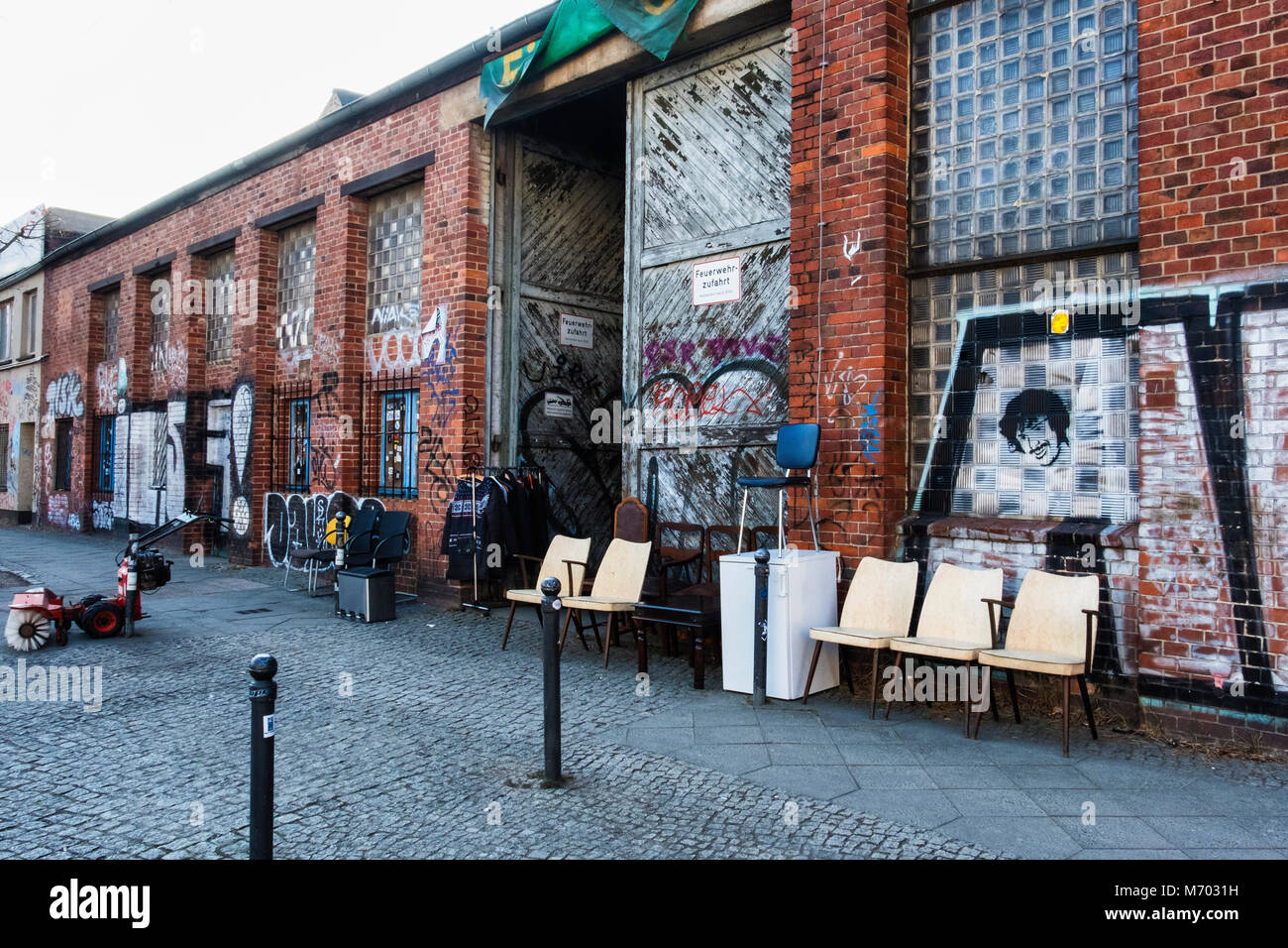 Berlin,TreptowKopenick. Indoor Flea Market at Arena. Weekend market