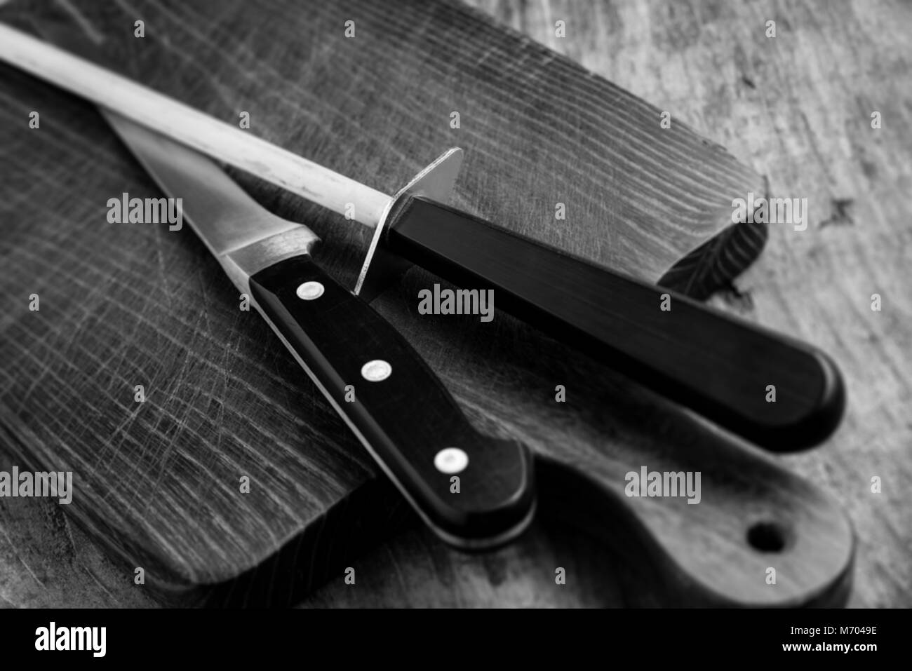 kitchen tools black and white image Stock Photo Alamy