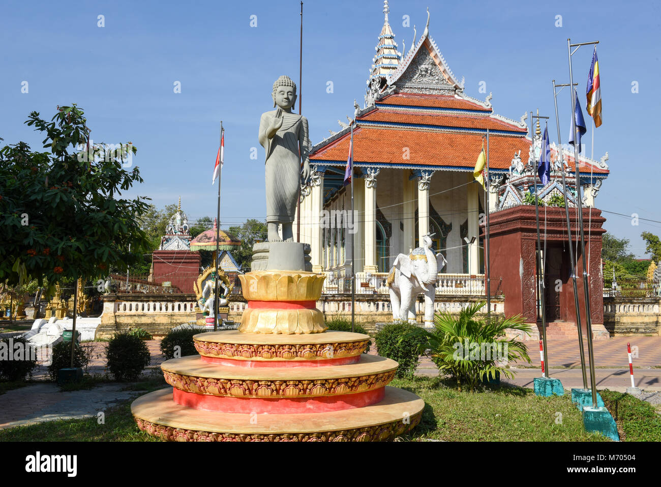 Ek Phnom buddhist temple at Battambang on Cambodia Stock Photo - Alamy