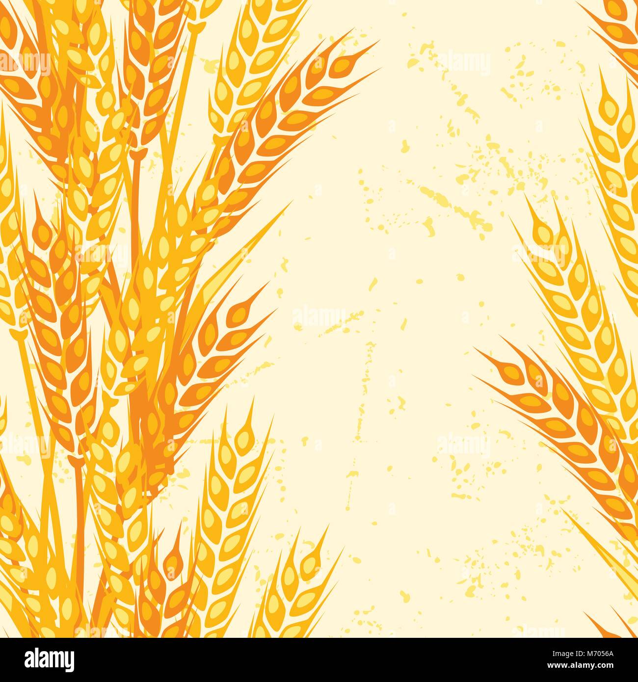 Seamless pattern with ears of wheat Stock Vector Image & Art - Alamy