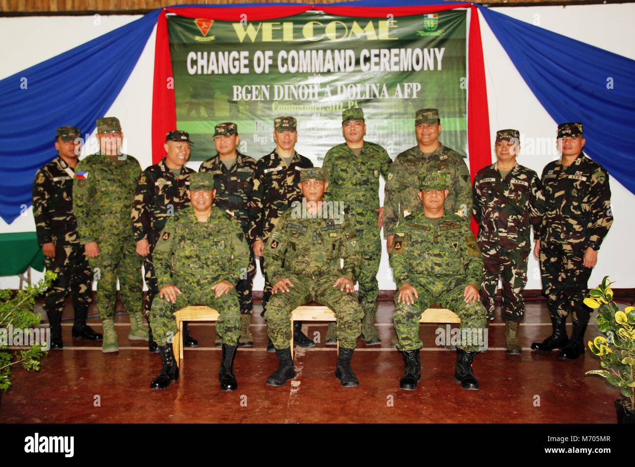 Cauyan, Philippines. 07th Mar, 2018. The 15th Infantry (Molave Warrior) Battalion of 3ID, Philippine Army has installed a new Battalion Commander, in a Change of Command held today, Wednesday, March 7, 2018. Credit: Joseph C. Ceriales/Pacific Press/Alamy Live News Stock Photo