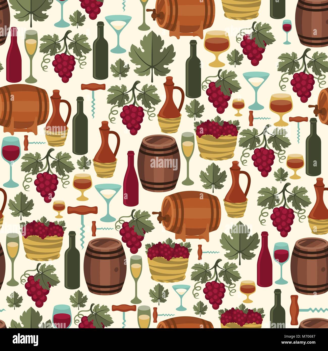 Seamless pattern for wine, wineries and restaurants Stock Vector Image ...