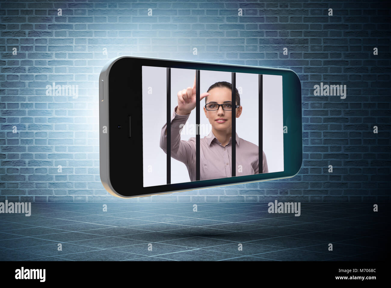 Mobile phone and social media addiction concept Stock Photo - Alamy - Smartphone Addiction Social Media Campaign
