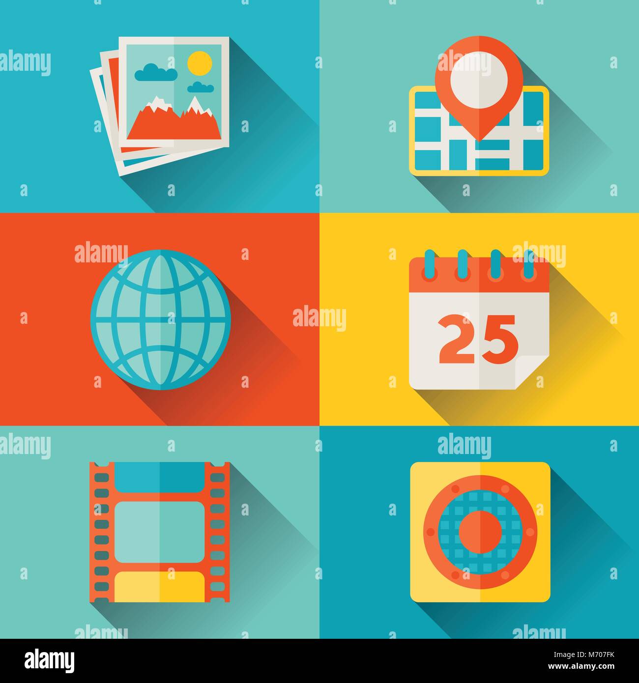 Social media concept illustration in flat design style Stock Vector ...