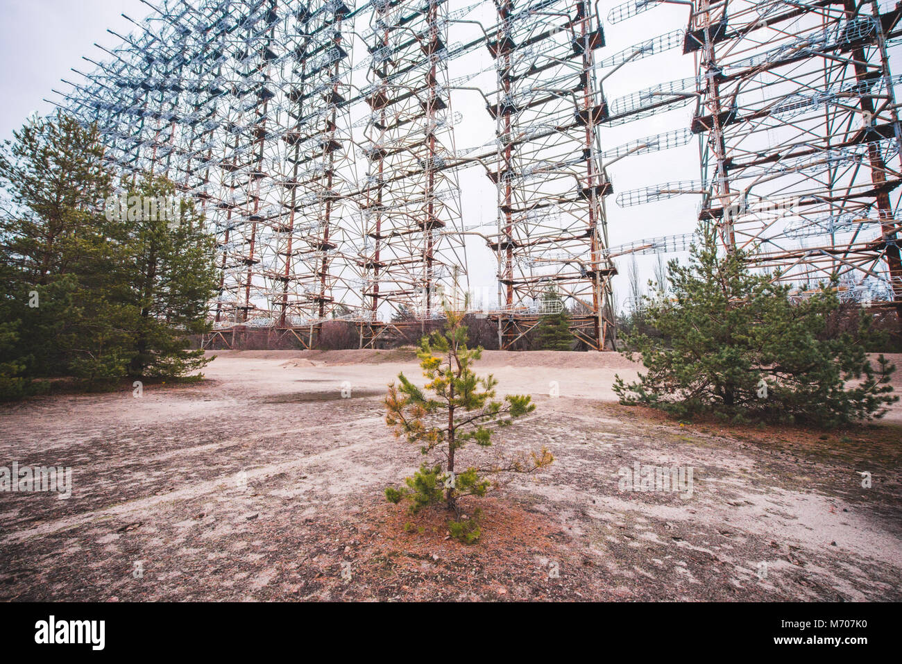 Ukraine, Chernobyl: Abandoned vehicles, houses and places from the evacuated Chernobyl exclusion zone. Photo: Alessandro Bosio Stock Photo