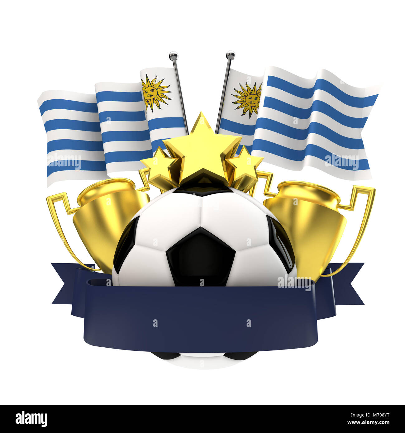 Ilustração De Uruguay Shield Team Badge Para O Torneio De Futebol