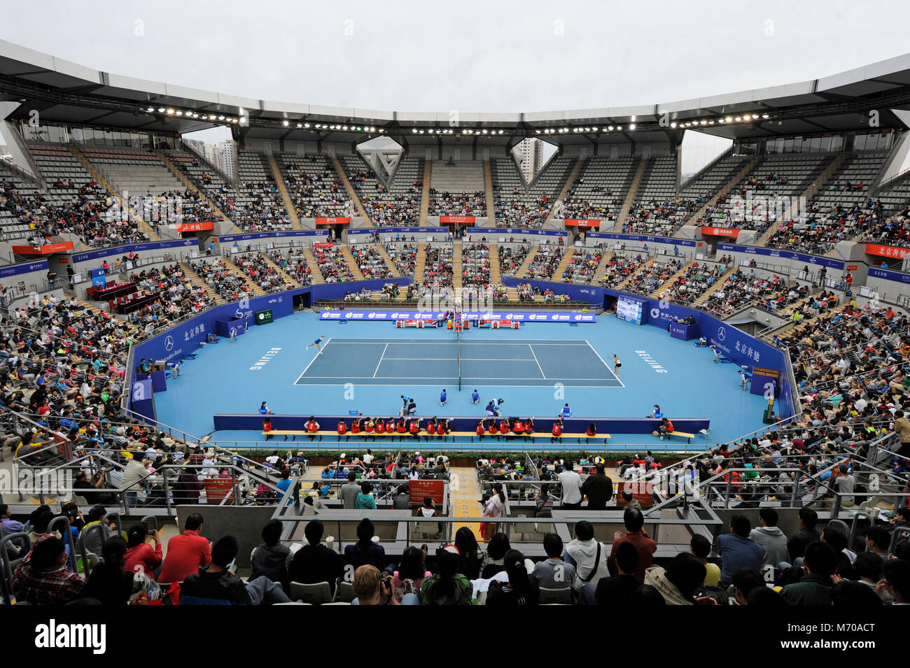 Lotus court at the China National Tennis Center in Beijing during the China  Open tournament Stock Photo - Alamy