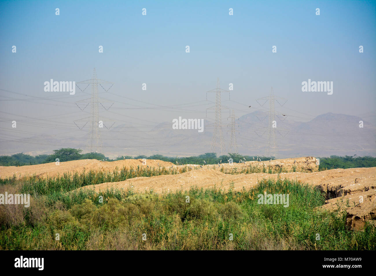 mountain landscape Saudi arabia Stock Photo