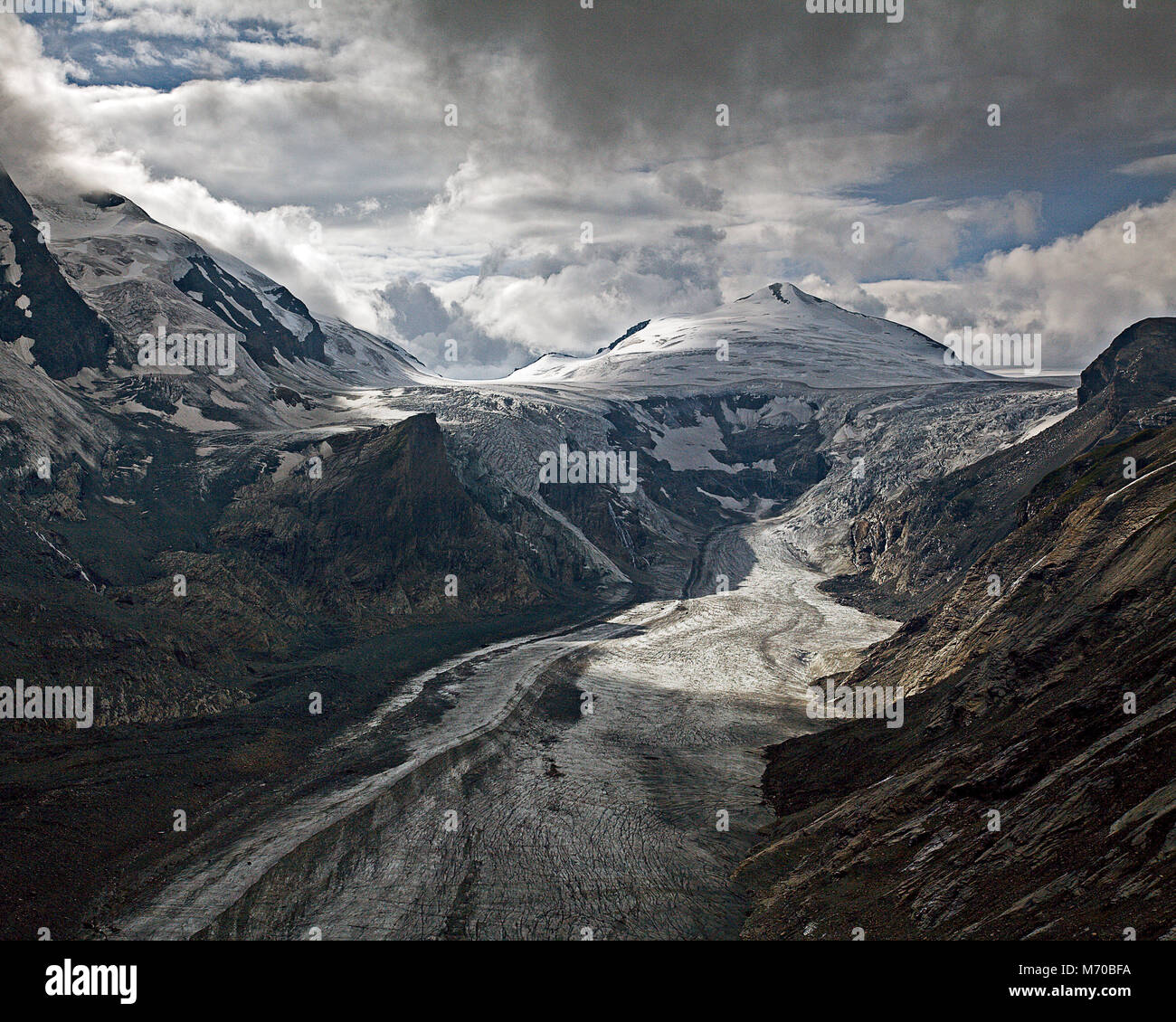 Grossglockner glacier in the Austrian Alps Stock Photo