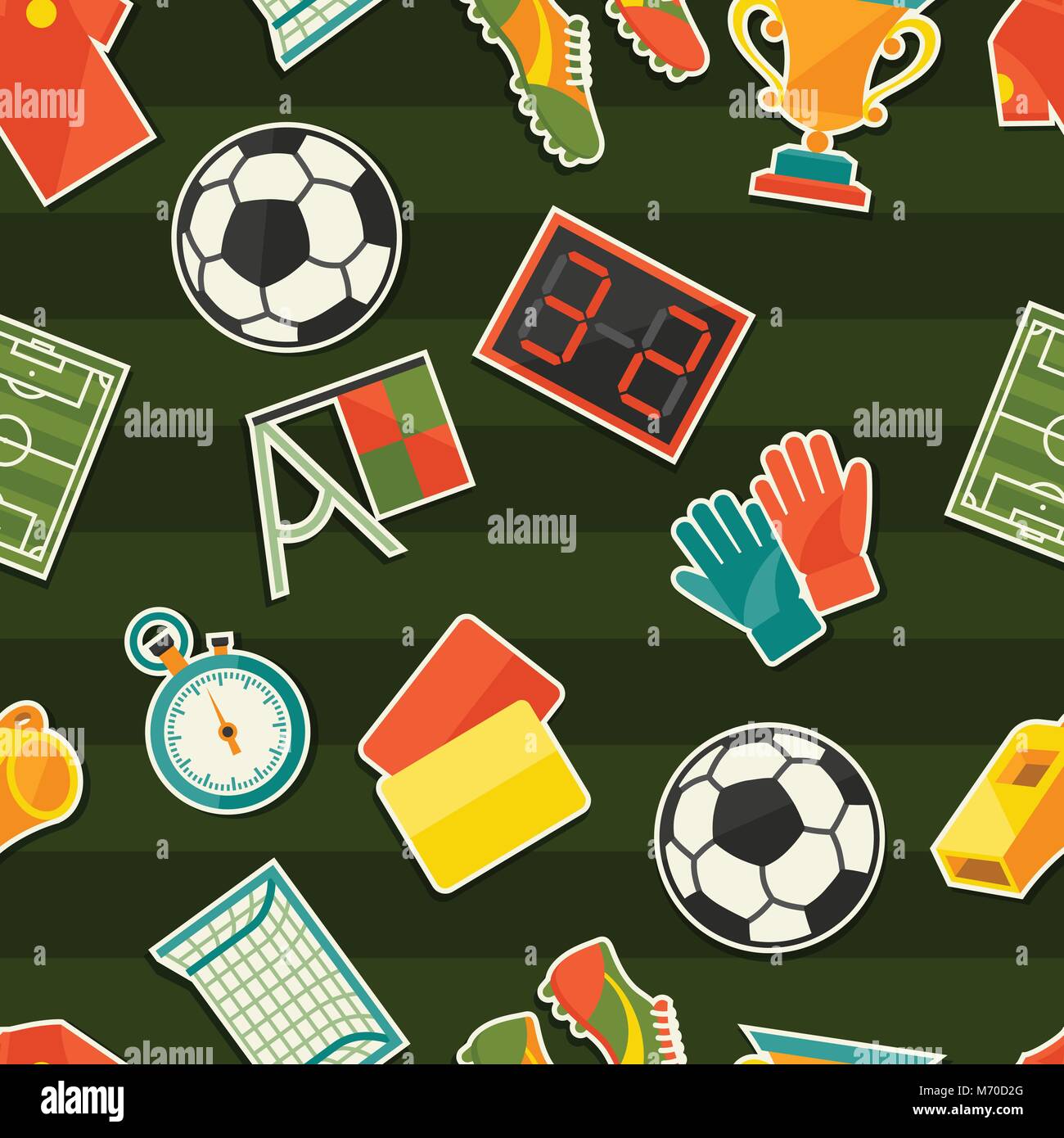 Football Sticker Pattern Shoe stickers hi-res stock photography and images - Alamy