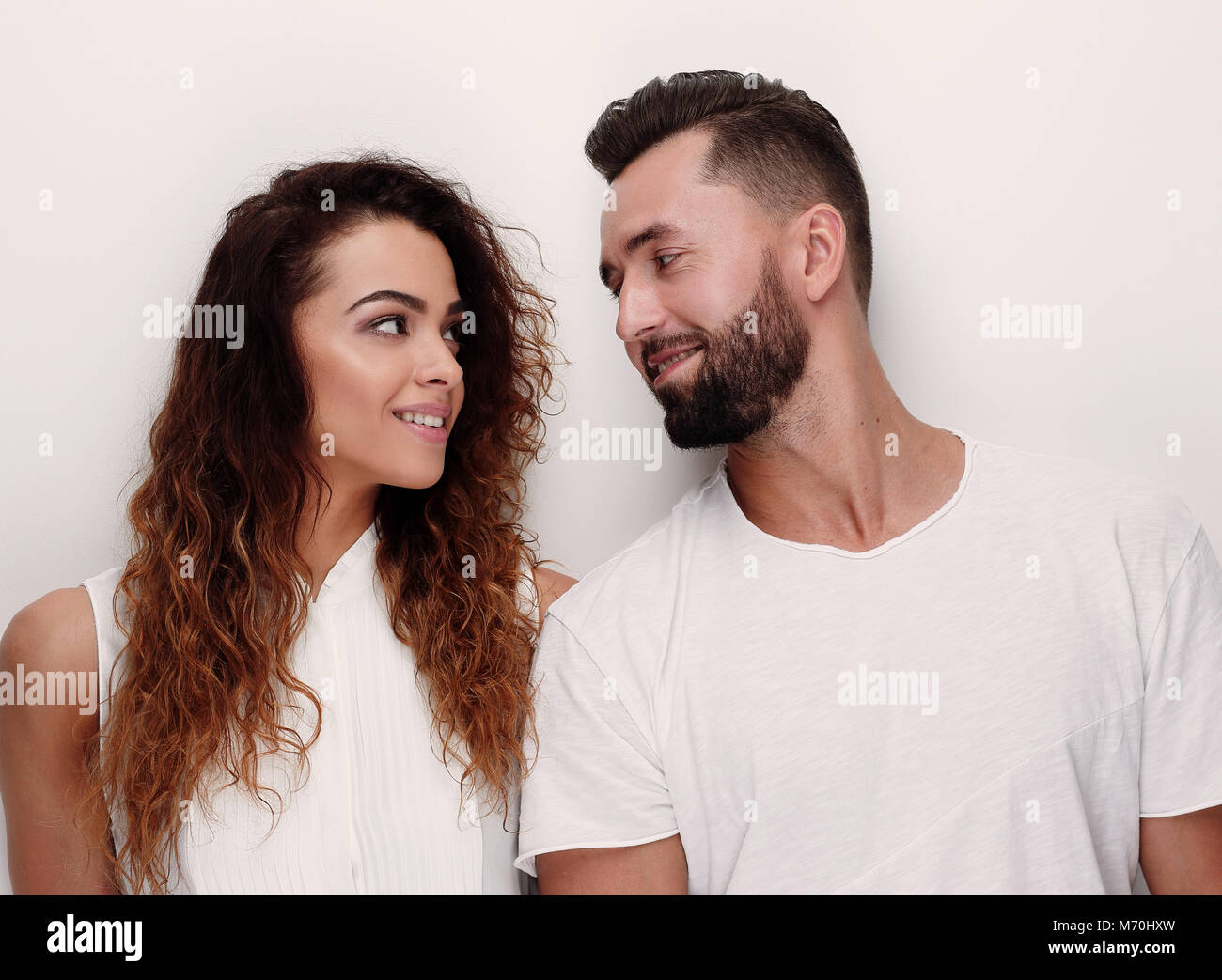 portrait of a young couple Stock Photo - Alamy