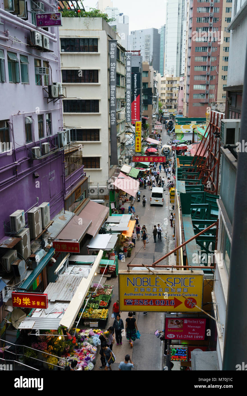 Mong Kok street scene, Kowloon, Hong Kong Stock Photo - Alamy