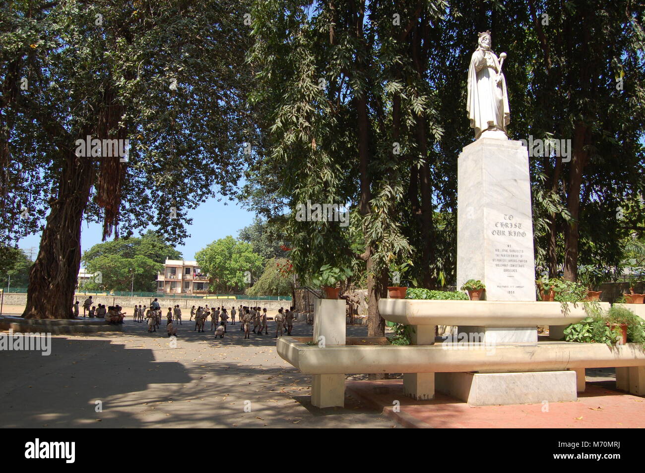 St Xaviers High School playground, Vile Parle, Mumbai Stock Photo Alamy