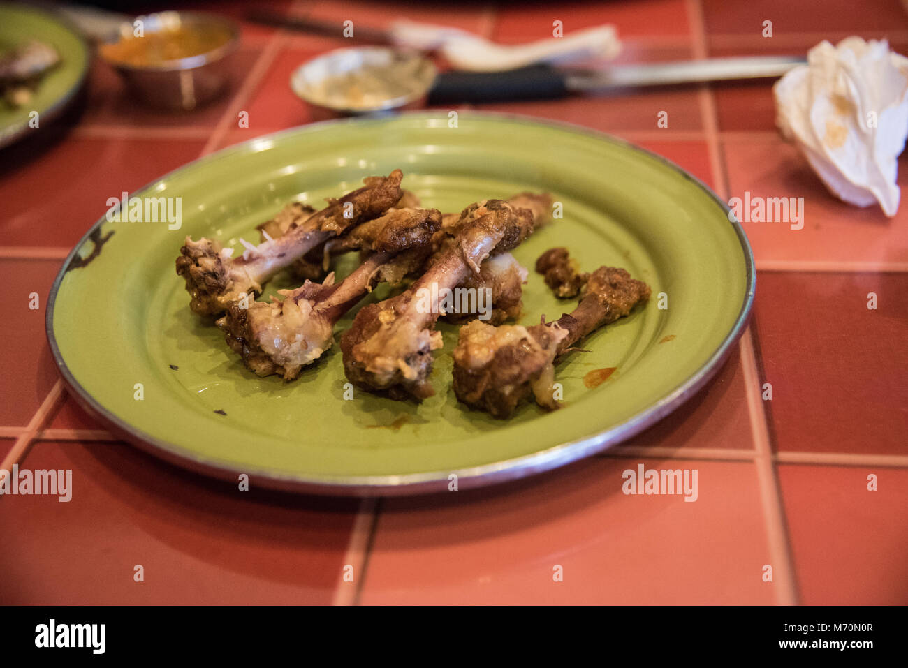 Chicken wings bones Stock Photo Alamy
