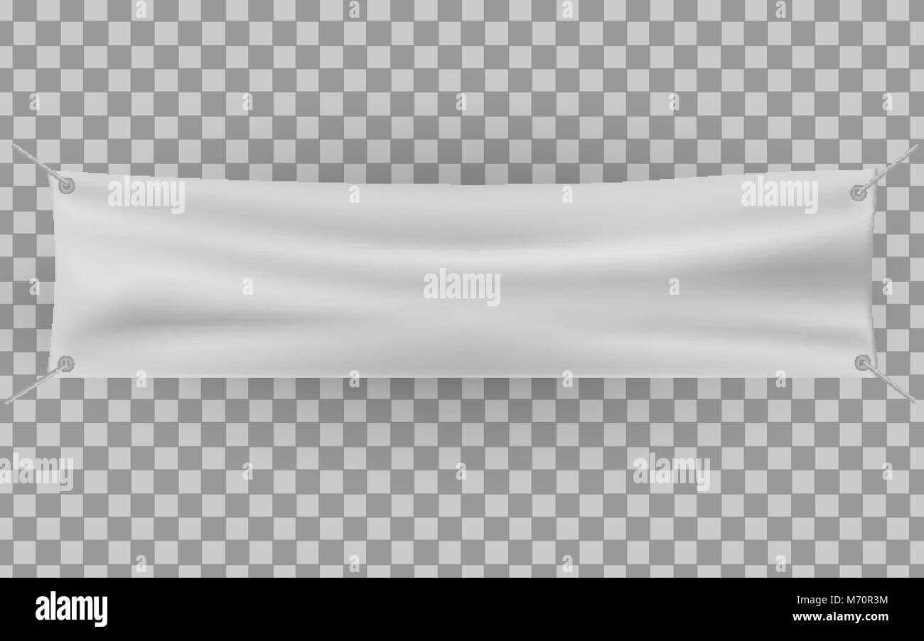 Download Blank Horizontal Banner Streamer Mockup Isolated Stock Vector Image Art Alamy PSD Mockup Templates