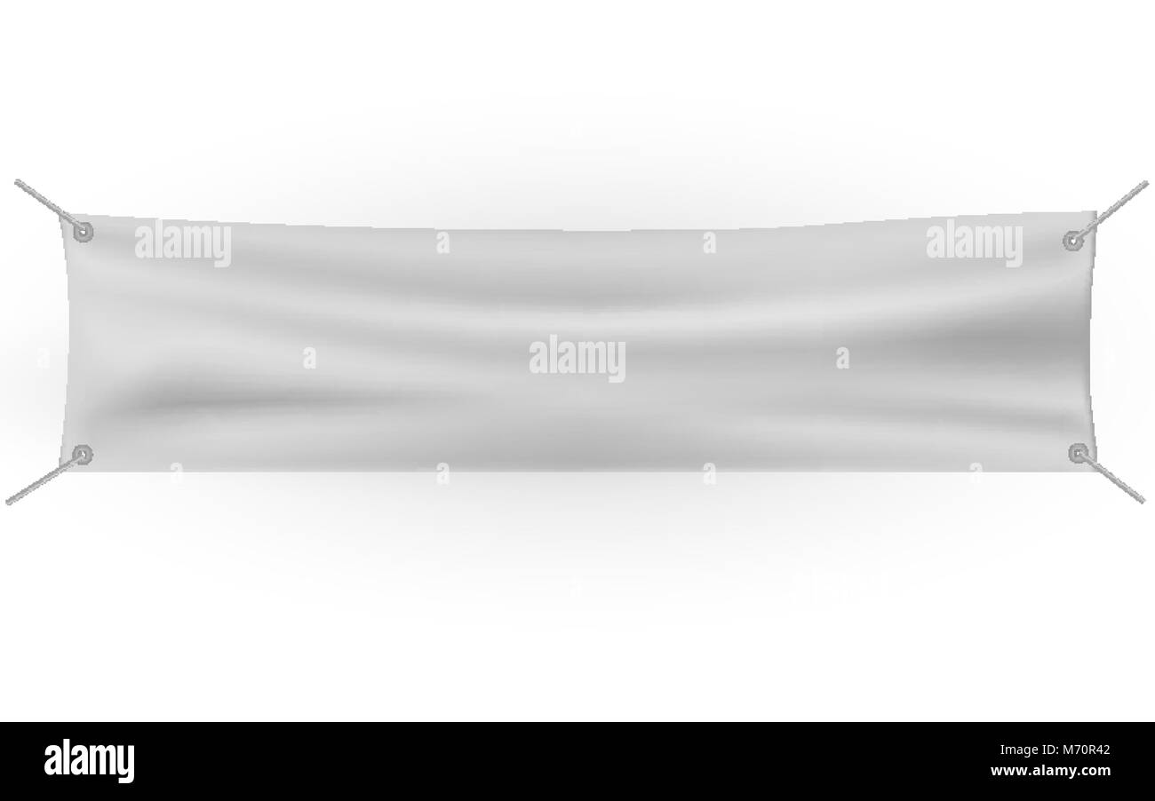 Download Blank Horizontal Banner Streamer Mockup Isolated Stock Vector Image Art Alamy PSD Mockup Templates