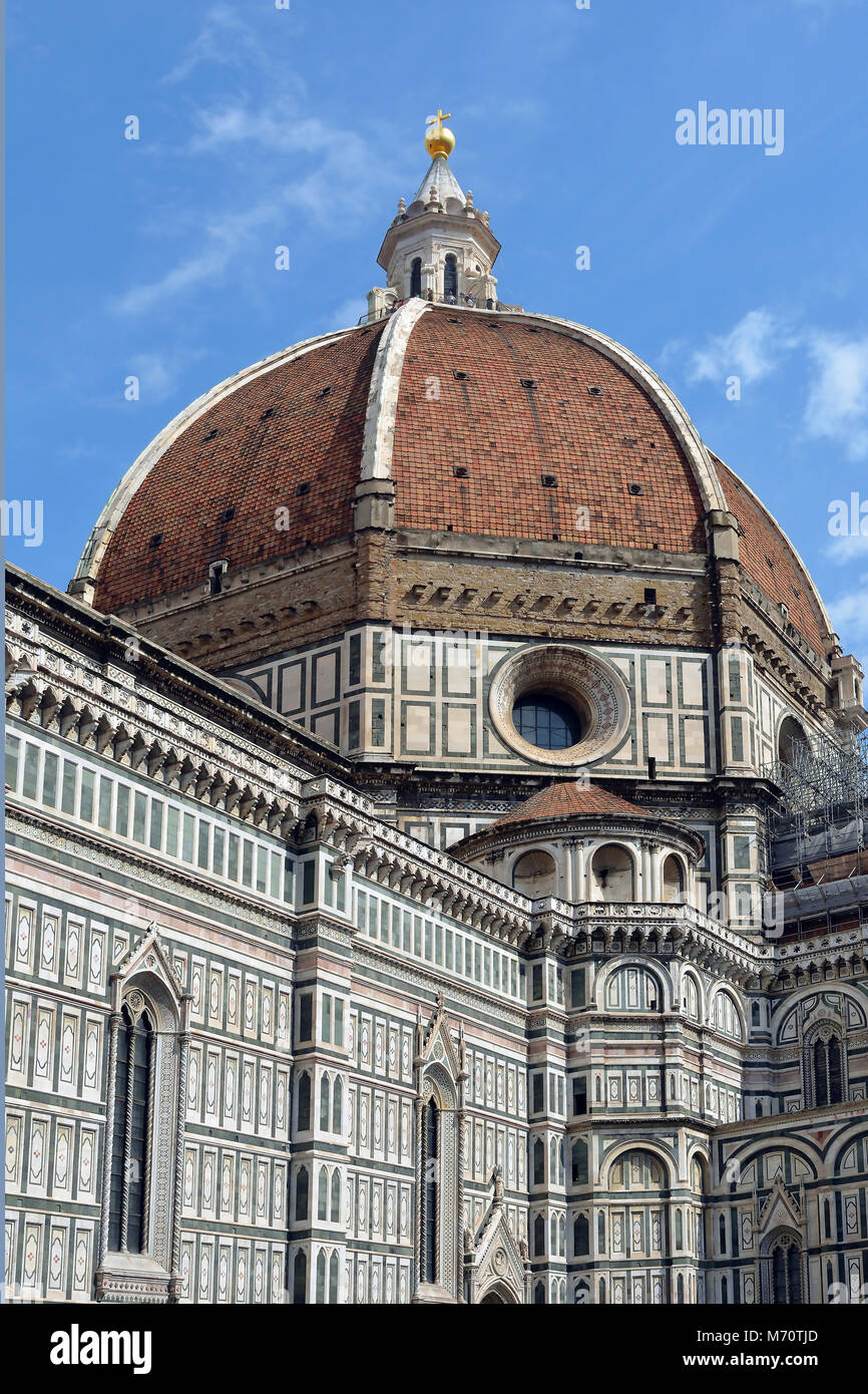 Dome of the Cathedral of Santa Maria del Fiore in Firence - Italy Stock ...