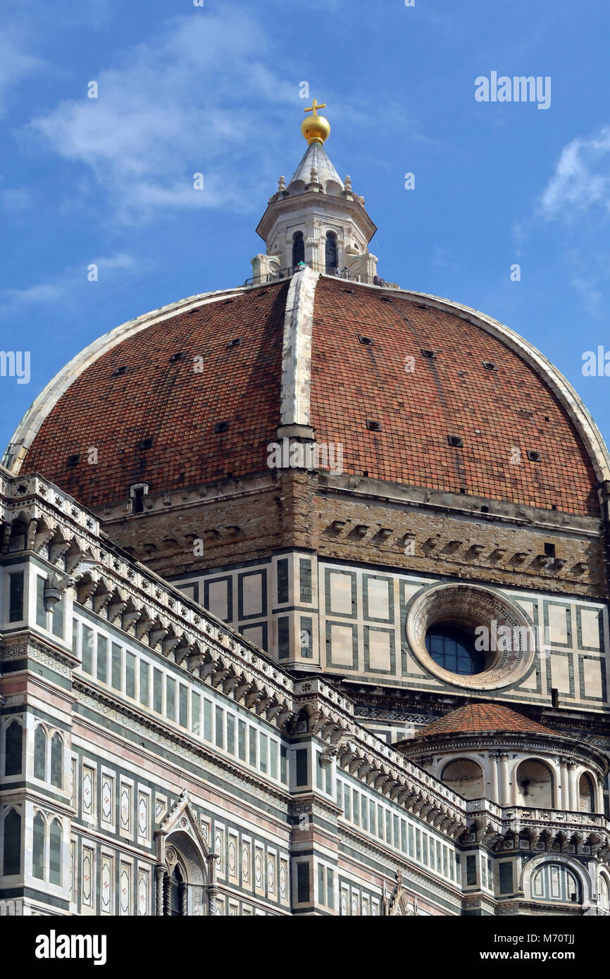 Dome of the Cathedral of Santa Maria del Fiore in Firence - Italy Stock ...