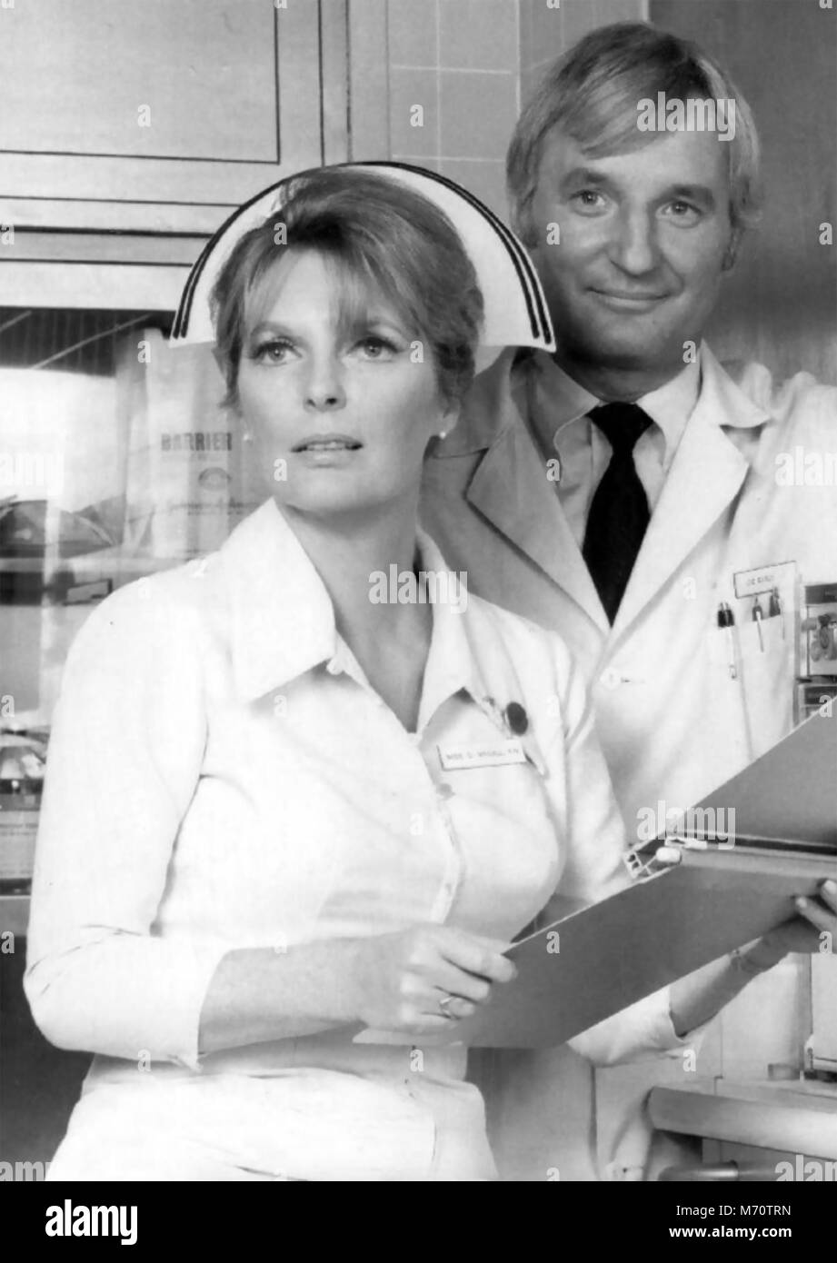 EMERGENCY !  Universal TV series 1972-1977. From left: with Julie London Bobby Troup Stock Photo