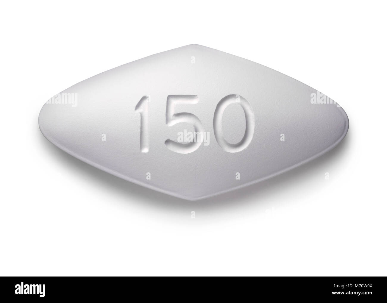 Generic White Pill, this was made by a model maker and is about a foot in size Stock Photo