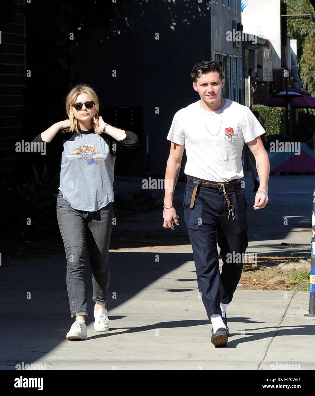 Brooklyn Beckham and Chloe Grace Moretz put on an amorous display on New  York photo shoot, Celebrity News, Showbiz & TV