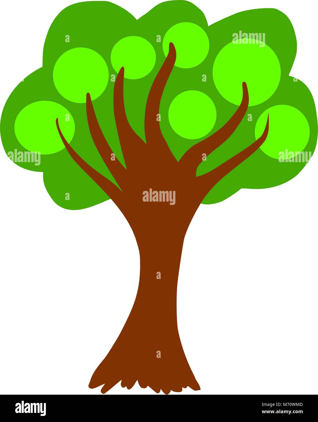 Tree with bubble - graphic illustration Stock Vector Image & Art - Alamy