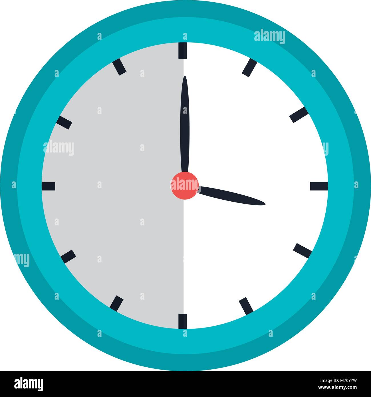 time clock isolated icon vector illustration design Stock Vector Image ...