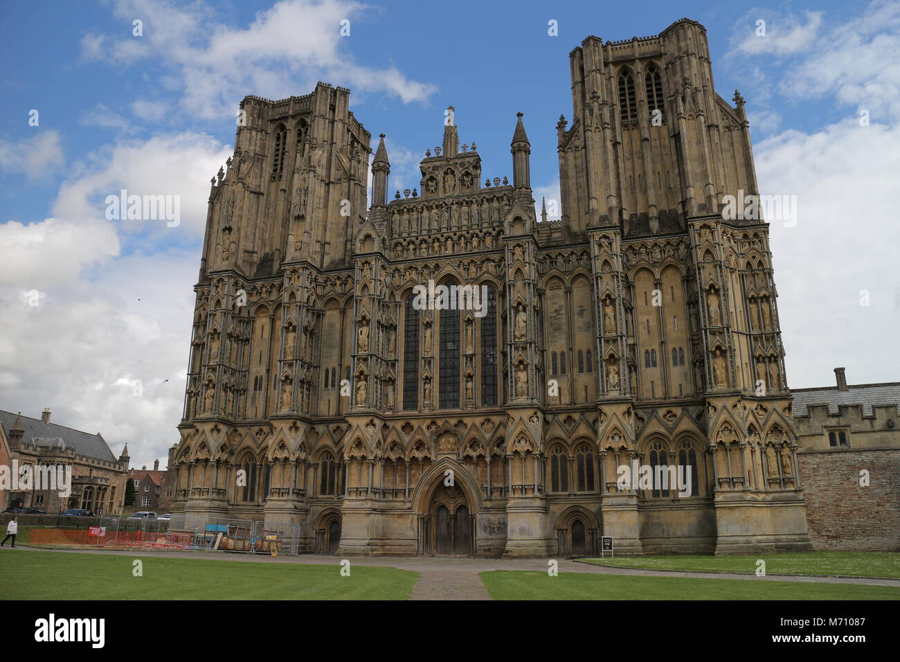 Wells cathedral in Somerset, England Stock Photo