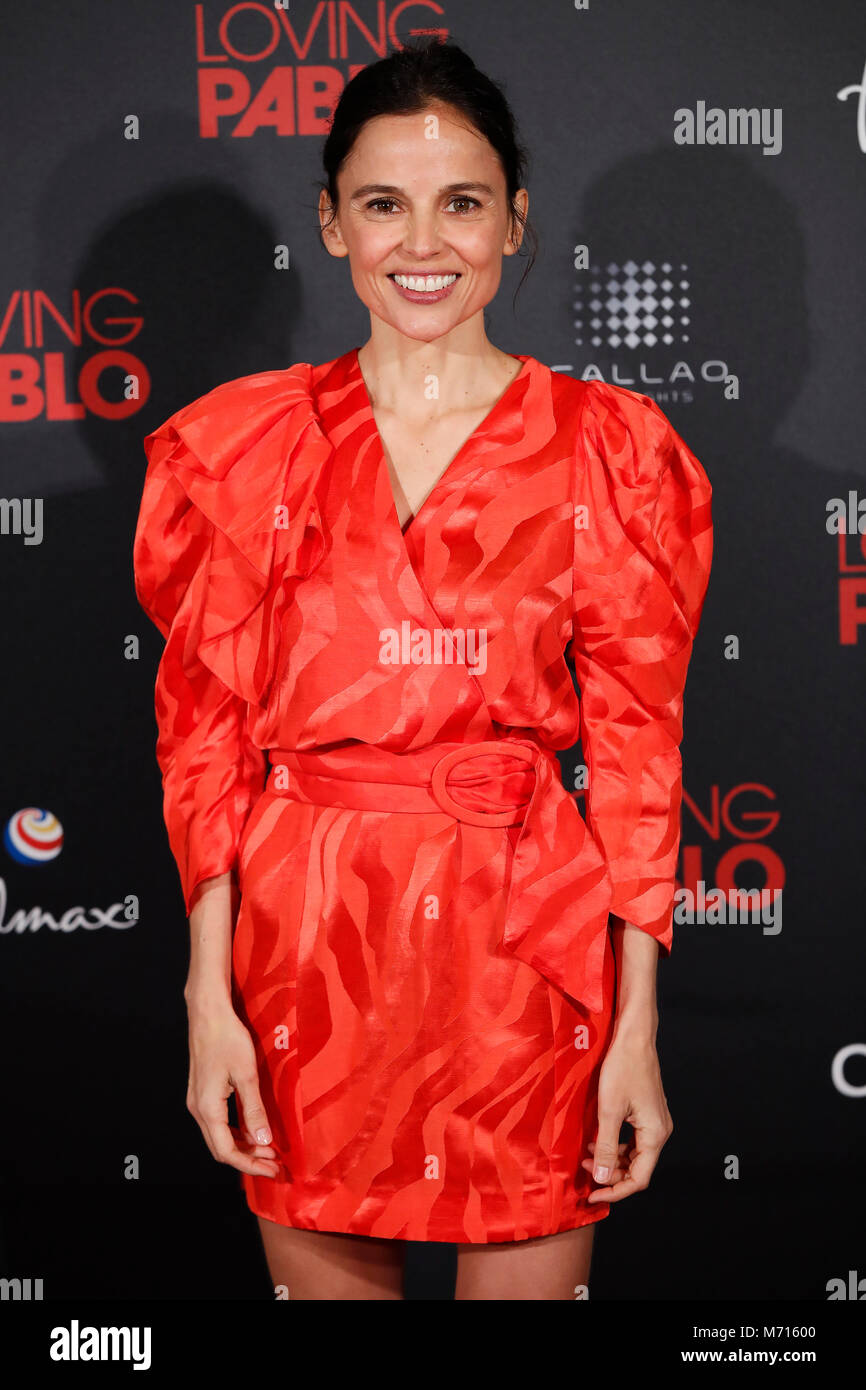 Madrid, Spain. 7th March, 2018. Elena Anaya during the premiere of the