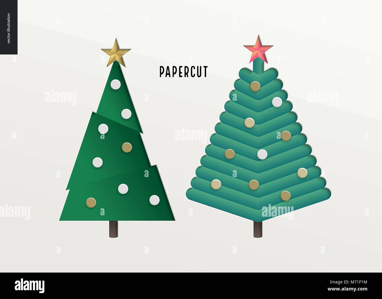 3d christmas star cutout Stock Vector Images - Alamy