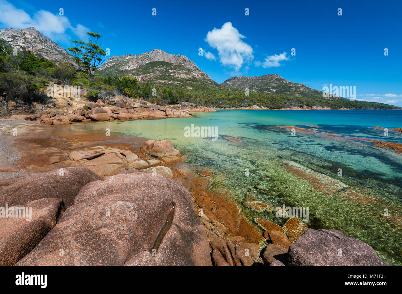 Honeymoon Bay in National Park Stock Photo Alamy