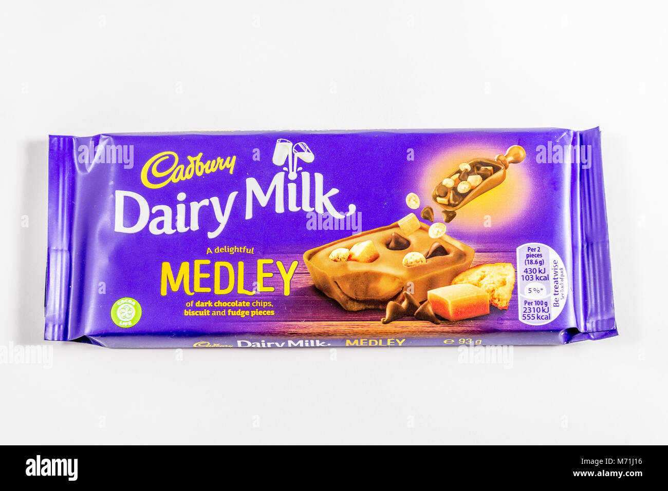 A Bar Of Cadburys Dairy Milk Medley Chocolate Bar On A, 52 OFF